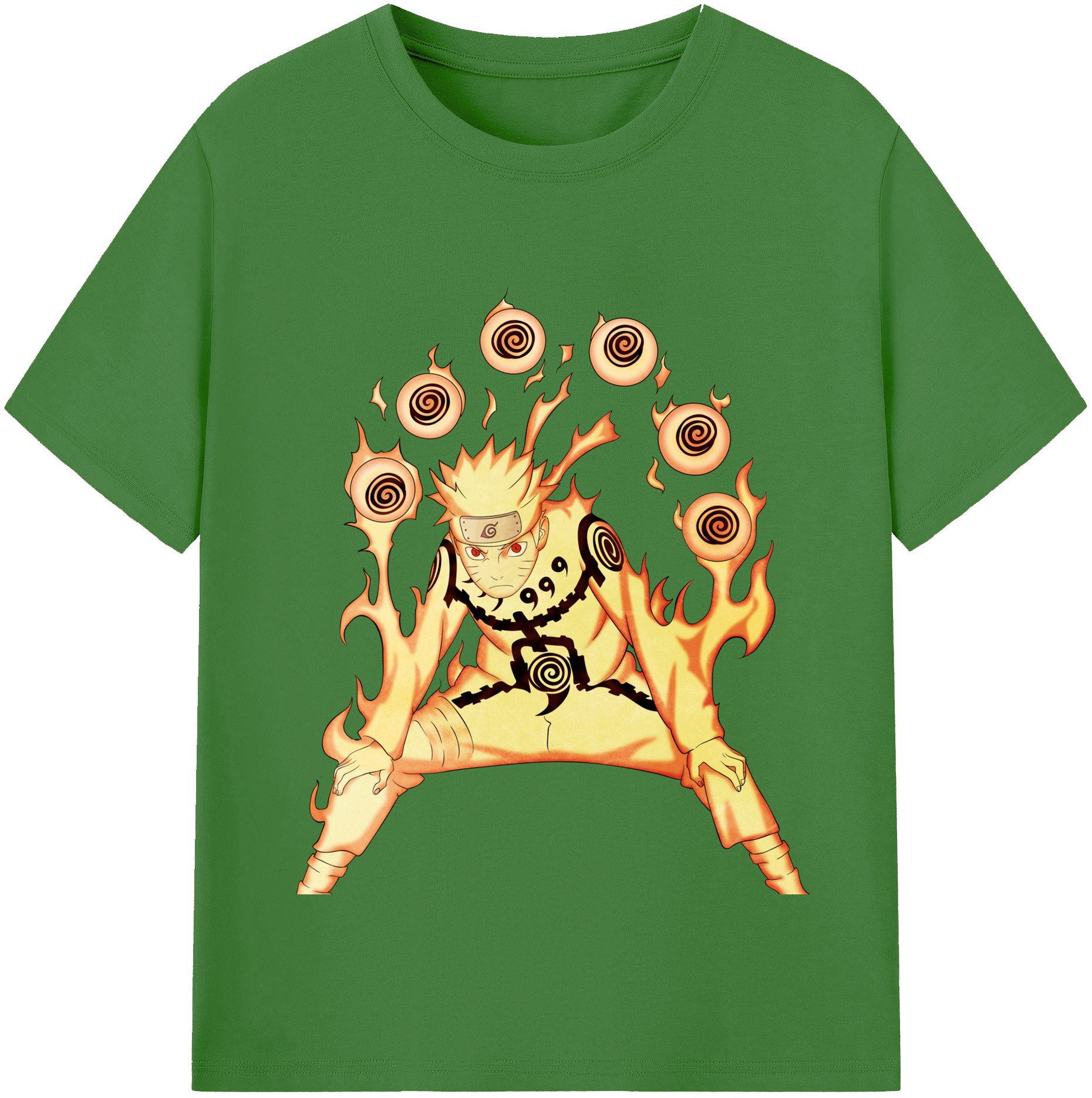 （画像用） NARUTO -ナルト- うずまき ナルト Uzumaki Naruto レディースカジュアルプリントTシャツ（綿100％）